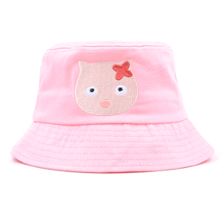 Chap&eacute;u bordado rosa bonito da cubeta dos mi&uacute;dos de <br> Entrega R&aacute;pida? Chap&eacute;u de prote&ccedil;&atilde;o solar de ver&atilde;o para crian&ccedil;as