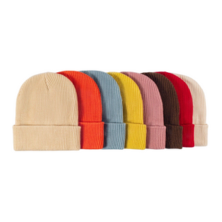 Gorro de punto acr&iacute;lico de color s&oacute;lido de moda: paquete a granel al por mayor para regalos corporativos y de marca