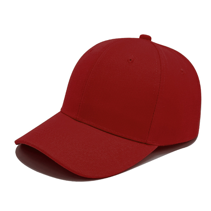 Gorra de b&eacute;isbol de algod&oacute;n roja
