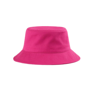 Sombrero de pescador de algod&oacute;n rosa lavado vintage para mujer