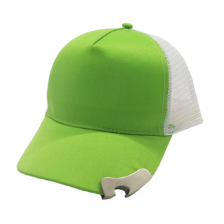 Sombrero de b&eacute;isbol ajustable de la parte posterior de la malla del casquillo del camionero del abrebotellas en blanco al por mayor
