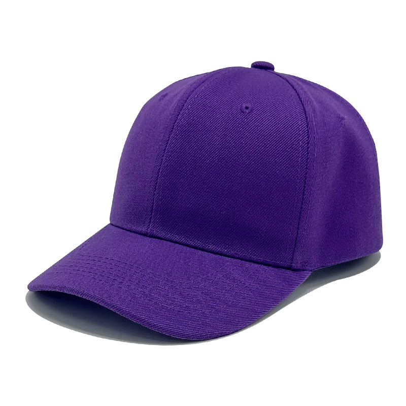 Gorra de b&eacute;isbol en blanco de algod&oacute;n morado