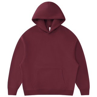 Moda personalizada unissex oversized marrom velo Pollover Hoodie para marca pr&oacute;pria e varejistas