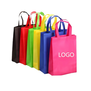 Sacola de compra n&atilde;o tecida reus&aacute;vel, saco de m&atilde;o relativo &agrave; promo&ccedil;&atilde;o do presente do logotipo feito sob encomenda amig&aacute;vel vazio de Eco