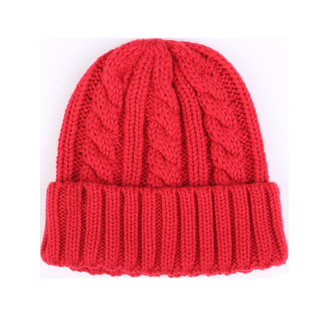Gorro de malha quente por atacado para o inverno – Bon&eacute; de caveira desleixado de acr&iacute;lico macio para personalizado 