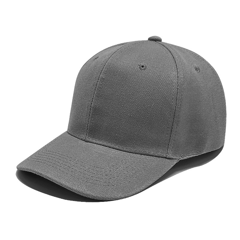 Gorra de b&eacute;isbol en blanco de algod&oacute;n gris