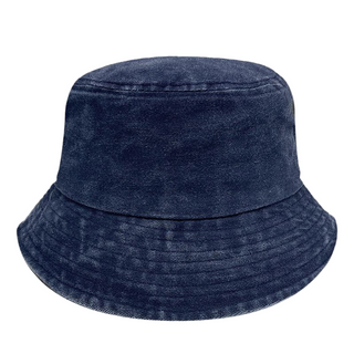 Fischerhut aus gewaschenem Vintage-Denim f&uuml;r Damen und Herren