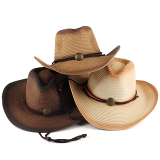 Gro&szlig;handel f&uuml;r ma&szlig;geschneiderte Stroh-Cowboyh&uuml;te – Vintage-Western-Sonnenschutzhut f&uuml;r den Au&szlig;enbereich