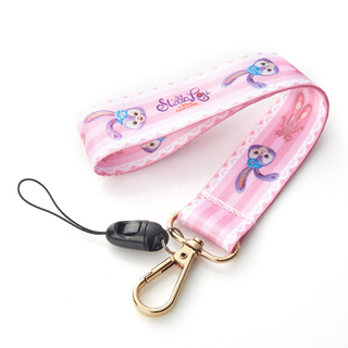 Cord&atilde;o de impress&atilde;o de renda rosa personalizado por atacado com gancho de ouro